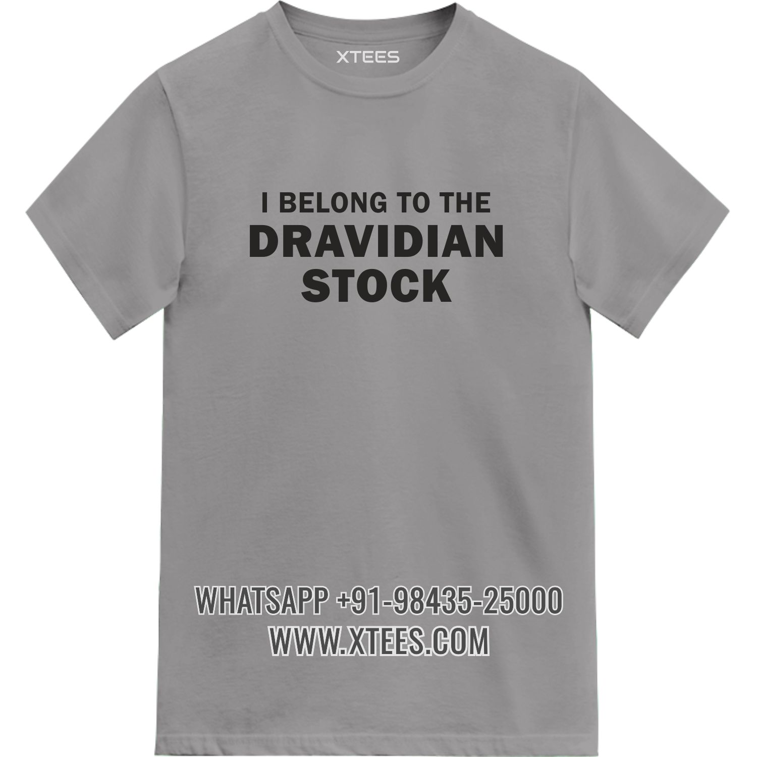 I Belong To The Dravidian Stock Dmk Quotes T-shirt India